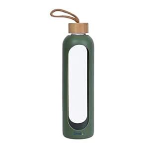 Drinkbot Flare | Borosilicate Glass Water Bottle with Time Marker ...