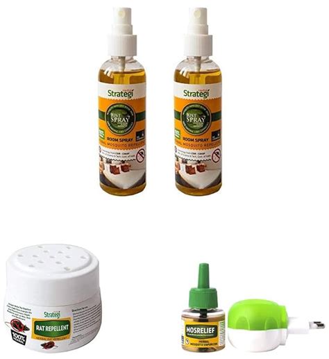 Herbal Strategi Just Spray Herbal Mosquito Spray, 100Ml (Pack Of 2 ...