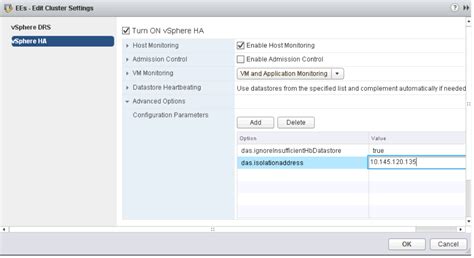 PowerEdge: How to Configure Isolation Response Address for ESXi Hosts ...