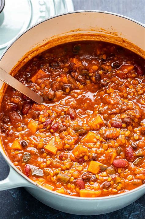 Lentil Sweet Potato Chili - Recipe Runner