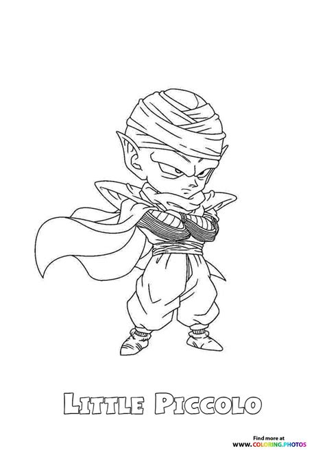 Little Piccolo Dragon Ball Z - Coloring Pages for kids
