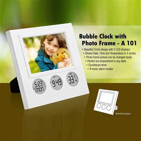 Bubble Clock Photo Frame – QuirkyGifts