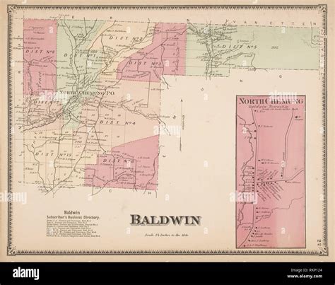 Map of baldwin hi-res stock photography and images - Alamy