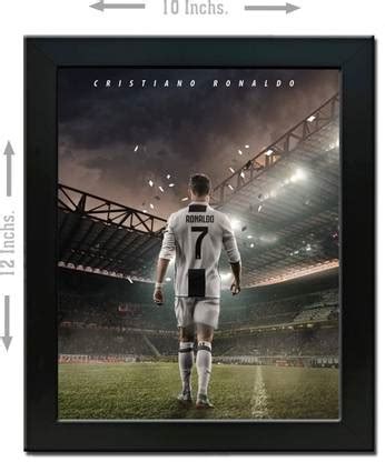 CR7 Motivational Framed Poster for Room & Office. Photographic Paper ...