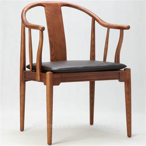 丹麦扶手椅 北欧设计师 实木中式圈椅 新中式椅子 现代明式太师椅 -住趣家居网