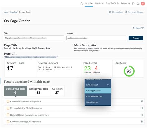 Improve Your Page Optimization With Moz Pro - Help Hub HD Wallpaper