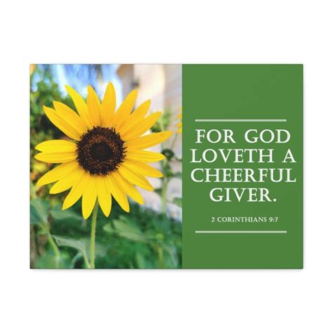 Cheerful Giver Bible Verse