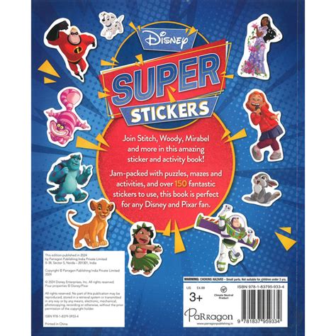 Disney Super: Stickers Book | Colouring, Stickers & Activities Book fo ...