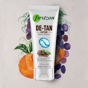FIRSTZON DE Tan face Wash| Men Power white Anti-Pollution Double Action ...