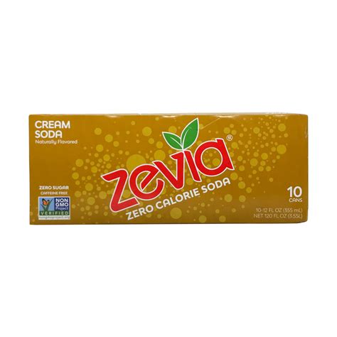 Zevia Cream Soda Zero Calorie Soda | Fig App