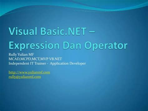 Operator Visual Basic 的图像结果