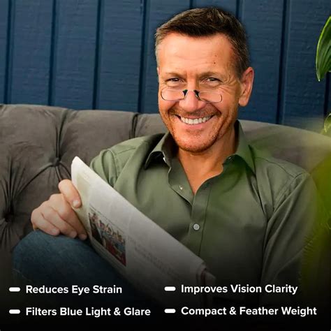 Intellilens Edge Ultra Thin Reading Glasses For Men And Women with ...