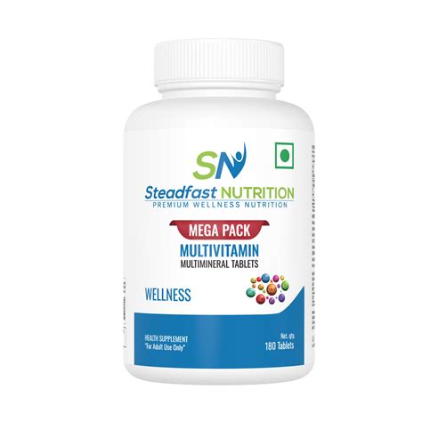 Multivitamin Mega Pack - 180 Tablets – Steadfast Nutrition