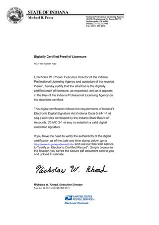 Image result for Indiana Insurance License Certification