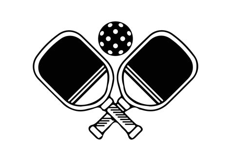 Vector Pickleball silhouette Pickleball club and icons vector ...