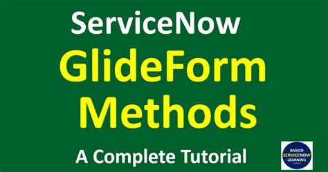 Glideform Methods in ServiceNow | g_form object | Practical ...