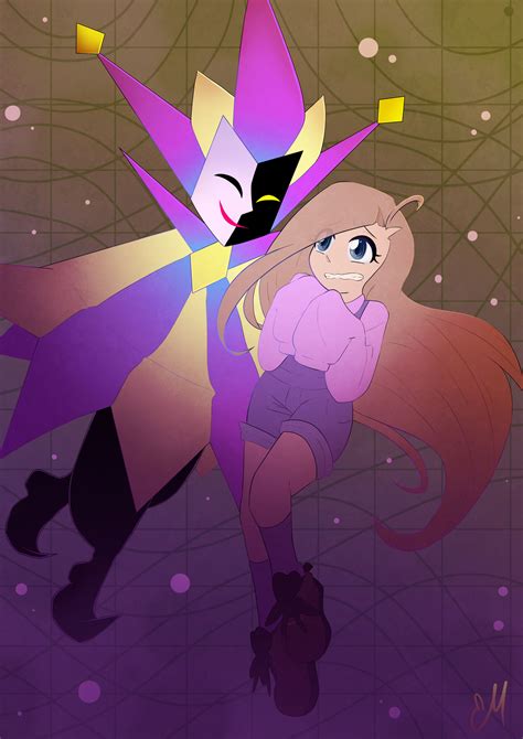 Redraw | Dimentio x Self insert fanfic cover by Lunebuna on DeviantArt