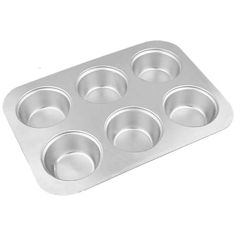 Buy Segovia Aluminium Muffin Tray - With 6 Cavities, Microwave, Oven ...