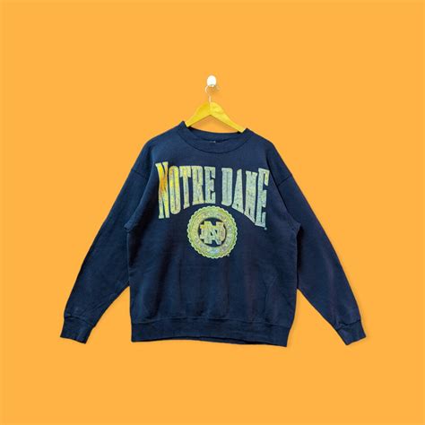 Vintage University Notre Dame Sweatshirt University Notre Dame Crewneck ...