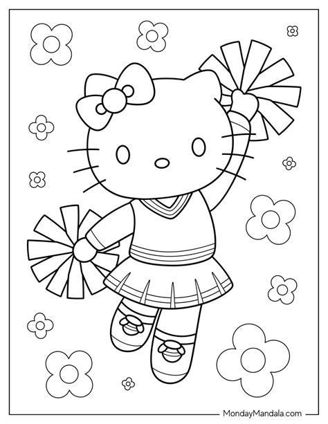 41 Cheerleading Coloring Pages (Free PDF Printables)