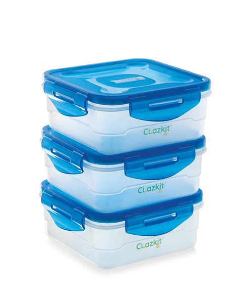 Buy Clazkit Multi-Purpose Plastic Containers with Lid for Kitchen ...