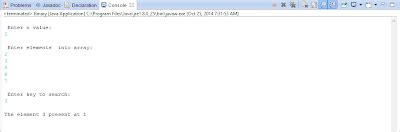 Binary Search Algorithm Java 的图像结果