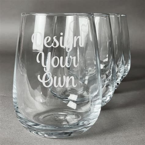 Design Your Own Stemless Wine Glasses (Set of 4) - YouCustomizeIt