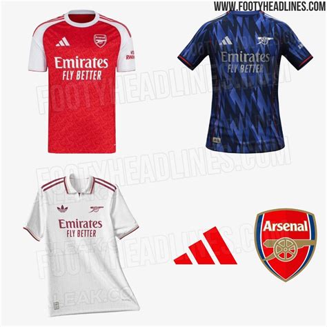 Arsenal 25-26 Home, Away & Third Kits Leaked - Footy Headlines