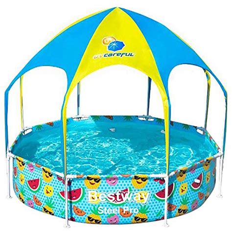 Splash-in-Shade Mist Play Big Size Shower Swimming Pool for Family (8 ...