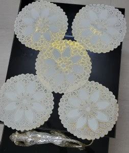 SHRI MAHAVIR IMPEX Round Pack of 5 Table Placemat - Buy SHRI MAHAVIR ...