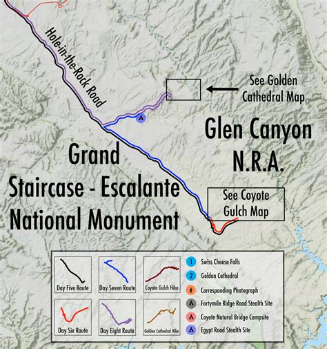 Grand Staircase Escalante Map