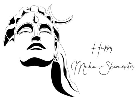 5 Ace Hand Draw Shiv Ji Lord God Hindu Religious Photo Sticker Poster ...