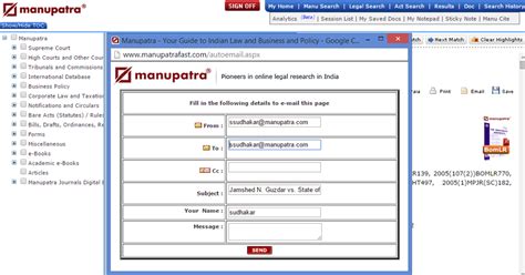 Manupatra User Guide