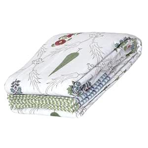 Buy TOAI Art Jaipuri Dohar Quilt For 500 TC Summer Hand Block Printed 3 ...