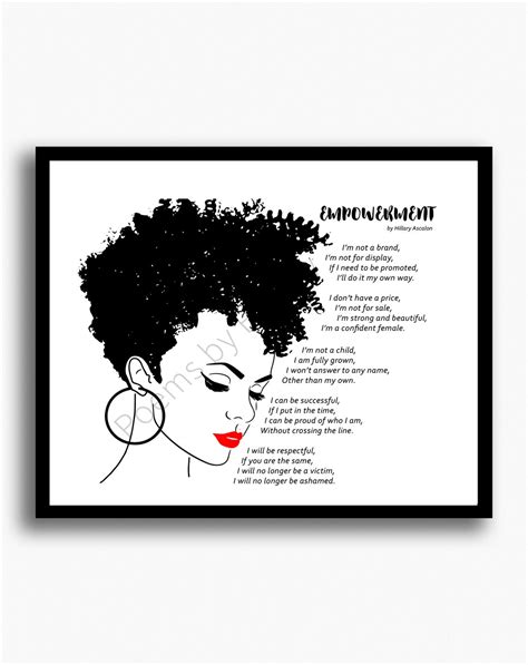 ORIGINAL POEM African American Black Woman Motivational | Etsy