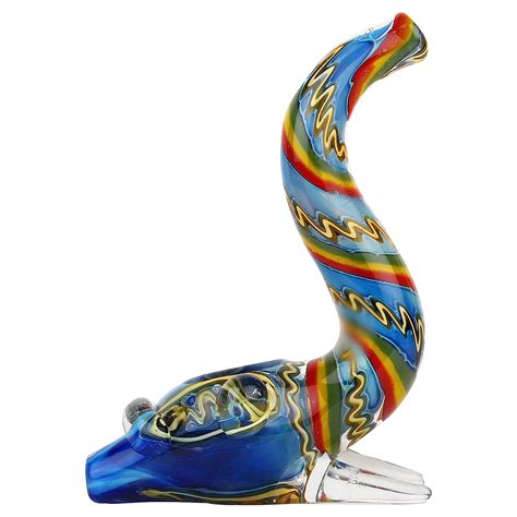 Newzenx Collectibles Crafted Glass Smoking Pipe Cigar Pipe For Tobacco ...
