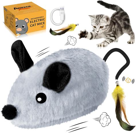 Amazon.com : Interactive Cat Toys Mouse for Indoor Cats Rechargeable ...