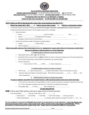 VA Non-VA Hospital Discharge Order - Fill and Sign Printable Template ...