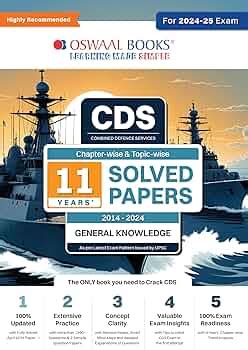 Oswaal CDS (Combined Defence Services) Chapter-wise & Topic-wise 11 ...