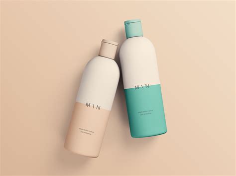 Free Cosmetic Bottles Mockup (PSD)