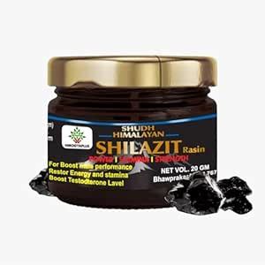 Herbal Organic 100% Pure Himalayan Shilajit/Shilajeet Resin 20g ...