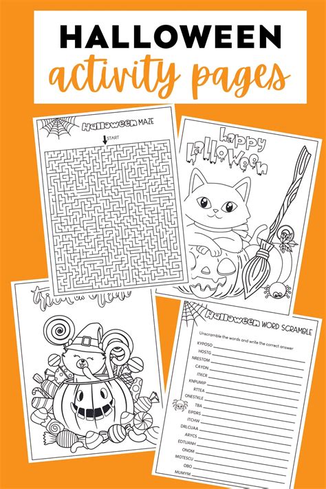 Halloween Activities For Kids Free Printables
