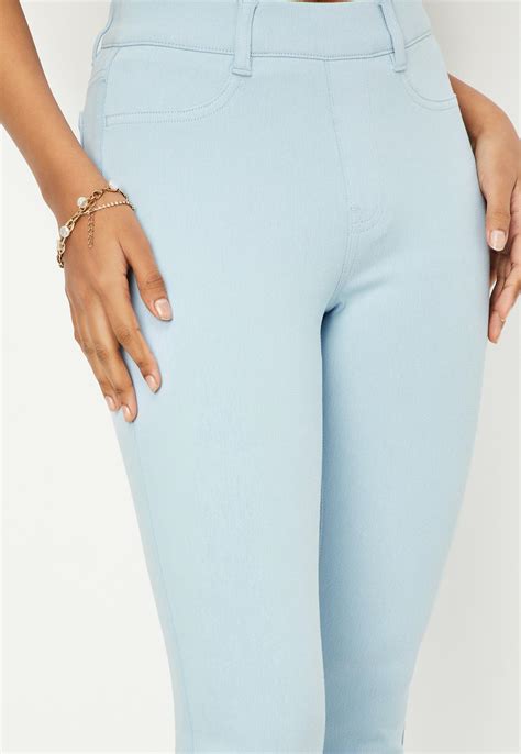 Buy Women Solid Knitted Elasticated Treggings Online at just Rs. 899.0 ...