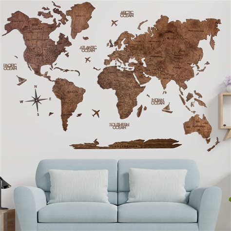 Decorative World Wall Map