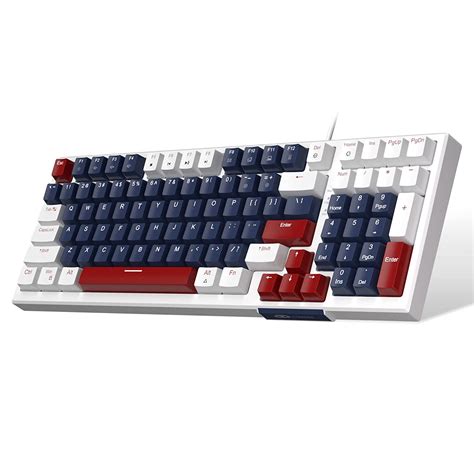 Amazon.in: Buy Mechanical Gaming Keyboard, Clicky Blue Switches Gaming ...