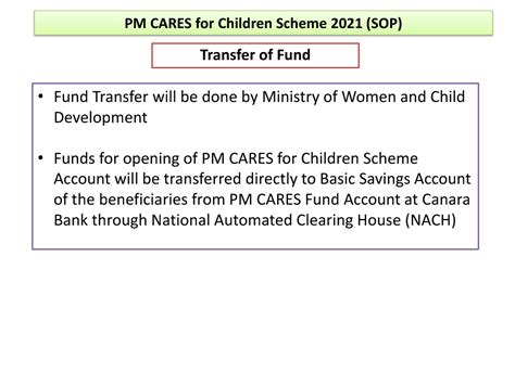 SOP For PM CARES For Children Scheme (PCCS) 2021