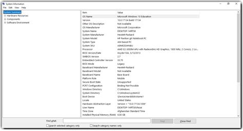 System Information PC 的图像结果