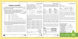 Evaluare sumativă Clasa I - Matematică Twinkl România