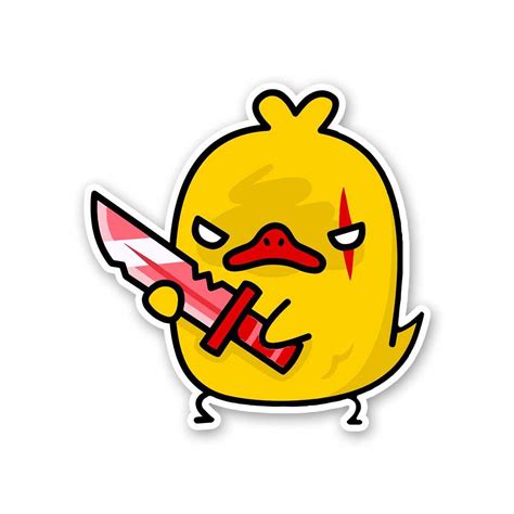Angry Chicken Sticker
