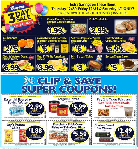 Boyer's Food Markets Ad Circular - 12/26 - 01/01/2022 | Rabato
